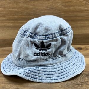 Y2K Adidas Light Blue Denim Bucket Hat